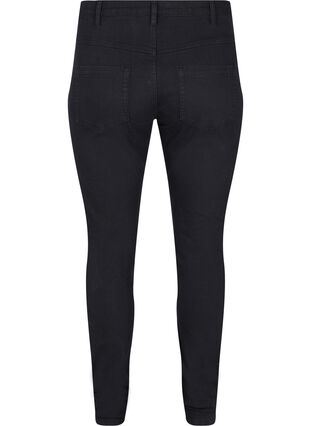 Ekstra slim Sanna jeans med normal høyde på livet, Black, Packshot image number 1