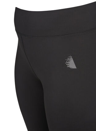 Zizzi Cropped basis treningsleggings, Svart, Packshot image number 2