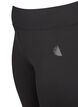 Cropped basis treningsleggings, Svart, Packshot image number 2