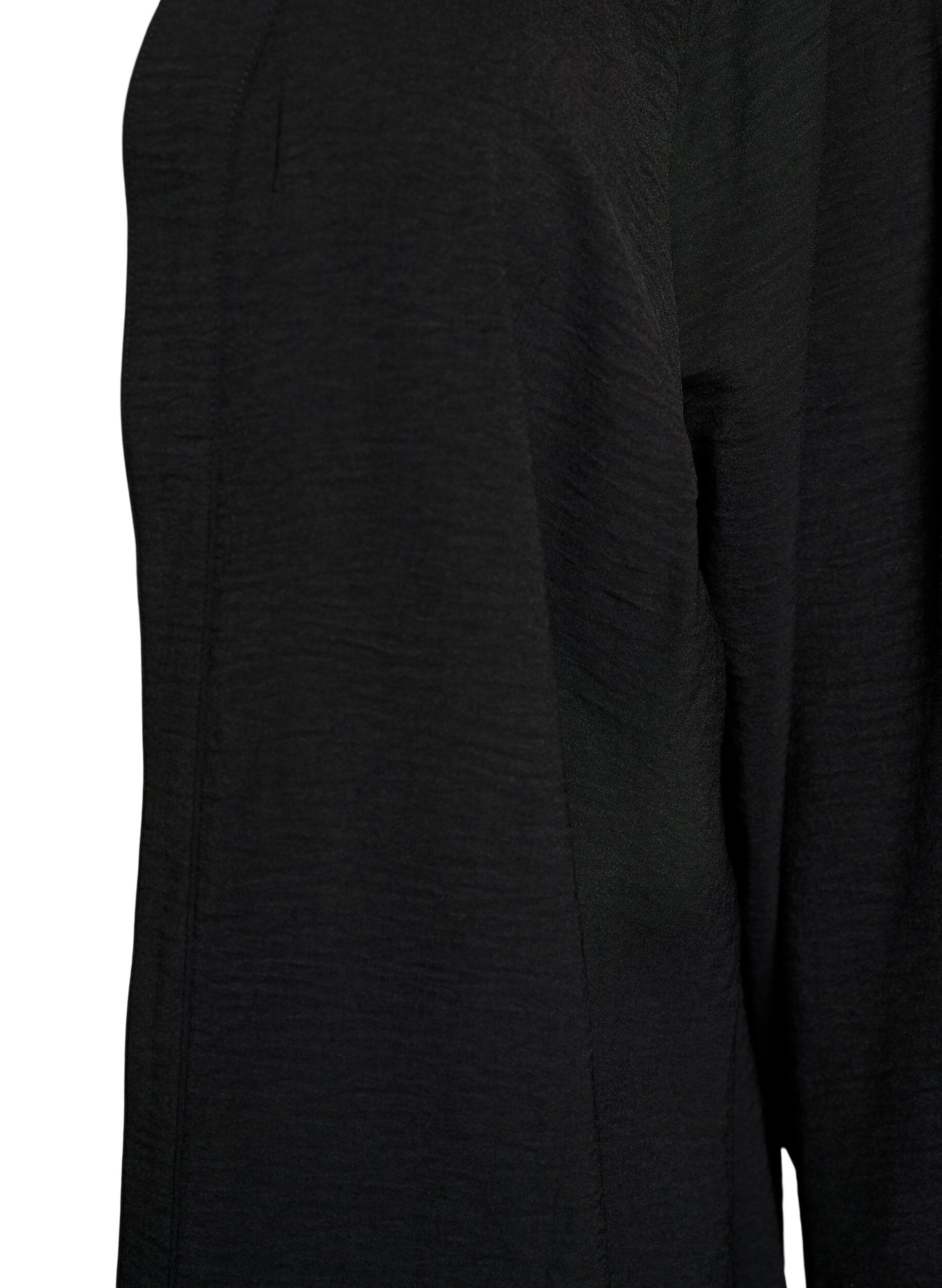 Zizzi Kimono med 7/8 ermer, Svart, Packshot image number 2