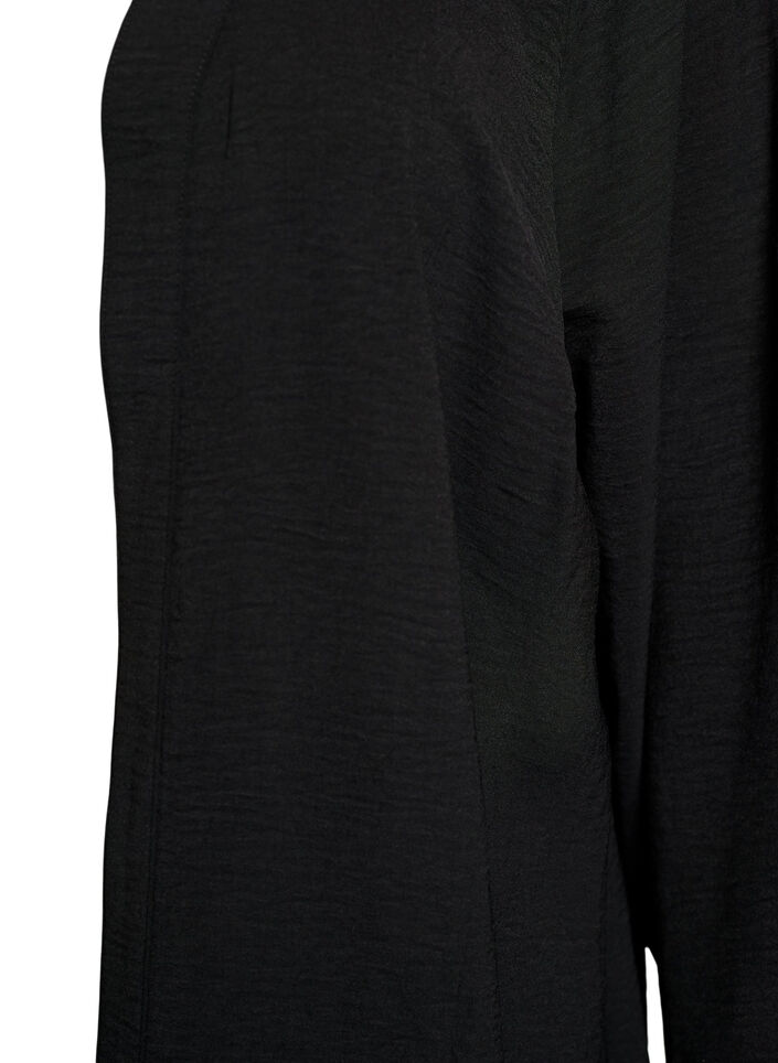 Kimono med 7/8 ermer, Svart, Packshot image number 2