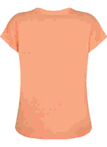 Melert T-skjorte med korte ermer, Exuberance Mél, Packshot image number 1