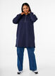 Kort sweatshirt-kjole med hette og lange ermer, Navy Blazer, Model image number 2