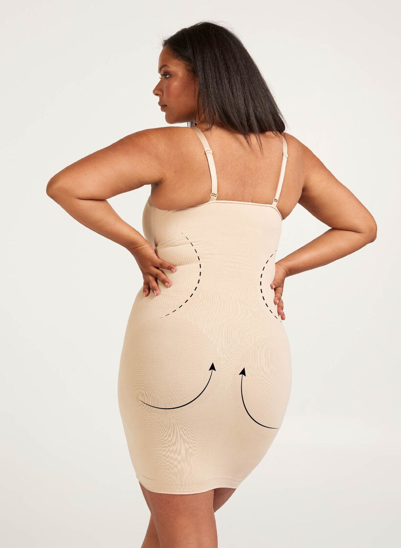 Shapewear kjole med tynne stropper, Nude, Model