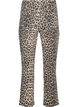 Straight fit jeans med sebraprint, Brun, Packshot image number 1