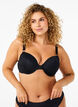 Formet bh med blonder og lukking foran, Svart, Model image number 1