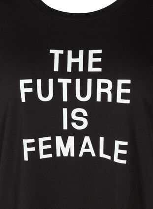 T-skjorte med print, Black FUTURE , Packshot image number 2