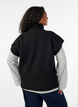 Strikket vest med h&oslash;y hals, Svart, Model image number 2