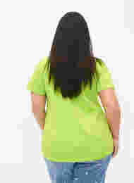 T-skjorte i bomull med trykk, Lime Green w. Bella, Model