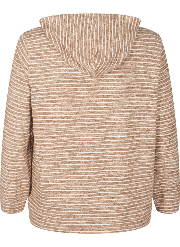 Avslappet hettegenser, Fondue Fudge, Packshot image number 1