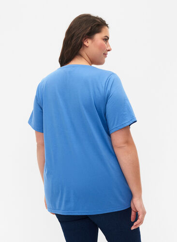 FLASH - T-skjorte med motiv, Ultramarine, Model image number 1