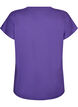 Ensfarget trenings-T-skjorte, Lilla, Packshot image number 1