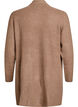 FLASH - Lang ribbestrikket cardigan med lommer, Brun, Packshot image number 1