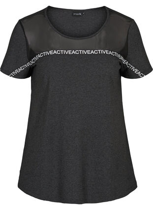 T-skjorte, Black Melange, Packshot image number 0