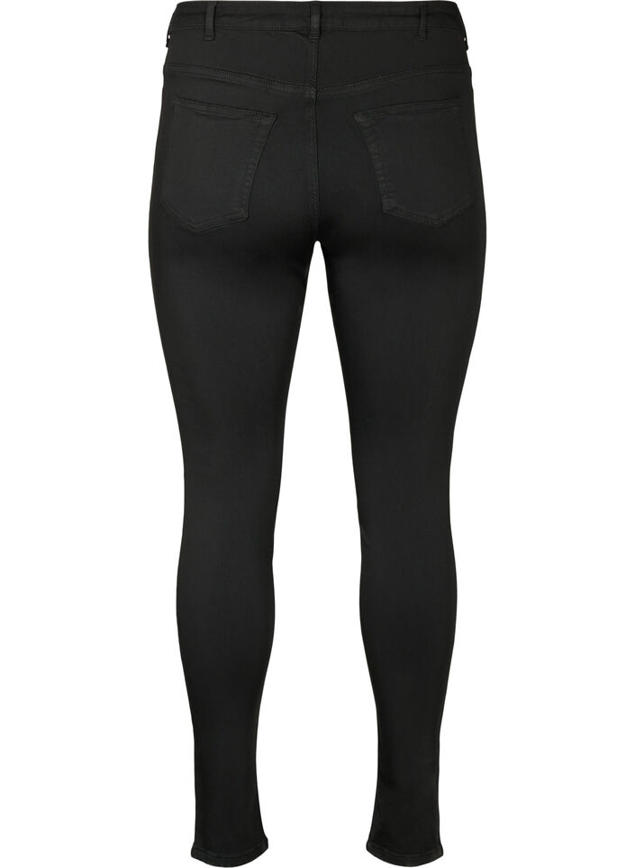Stay black jeans med høy midje, Svart, Packshot image number 1