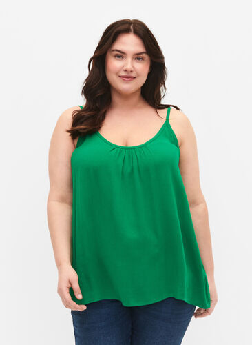 Topp i viskose med stropper, Jolly Green, Model image number 0