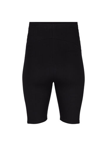 Tettsittende shorts til gravide, Black, Packshot image number 1