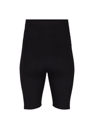Tettsittende shorts til gravide, Black, Packshot image number 1