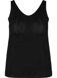 Shapewear topp med brede stropper, Svart