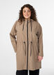Lett parkas med hette, Brun, Model image number 0