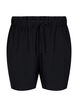 Shorts med lommer og elastisk linning, Svart, Packshot image number 0