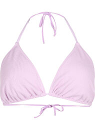 Trekantet bikini-BH med kreppstruktur, Orchid Bouquet