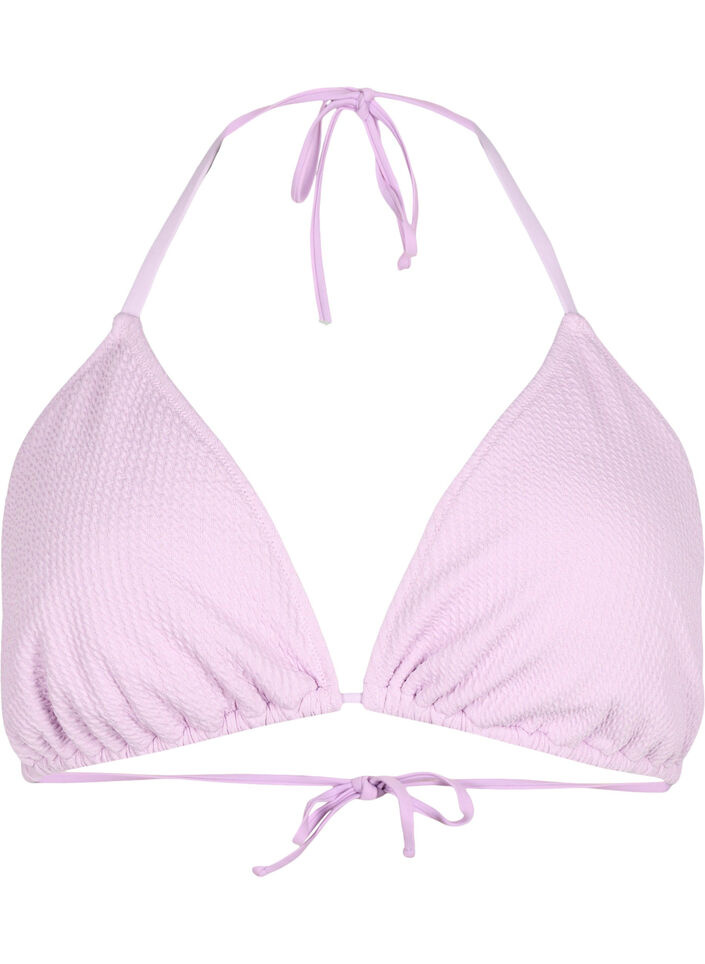 Trekantbikini med kreppet struktur, Orchid Bouquet, Packshot