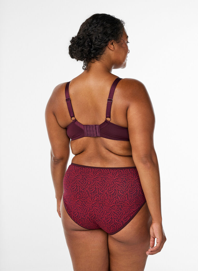 Polstret blonder BH med b&oslash;yle, R&oslash;d, Model image number 2