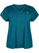 Løstsittende trenings-t-skjorte med v-hals, Deep Teal, Packshot image number 0