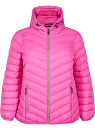 Lettvektsjakke med hette, Rose Violet