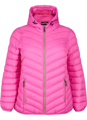 Lettvektsjakke med hette, Rose Violet, Packshot image number 0