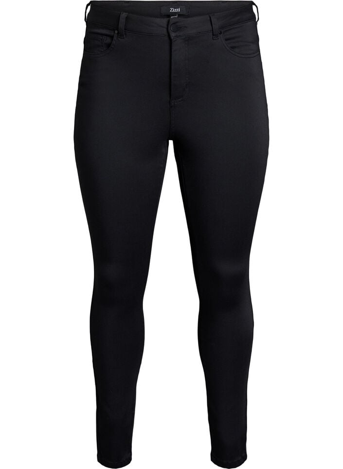 Stay Black Amy jeans med h&oslash;y midje, Svart, Packshot image number 0