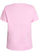 T-skjorte med knappdetalj, Rosa, Packshot image number 1