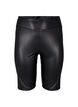 Shiny tettsittende shorts med høyt liv, Black, Packshot image number 0