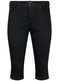 Emily knebukser i denim med smal passform, Black