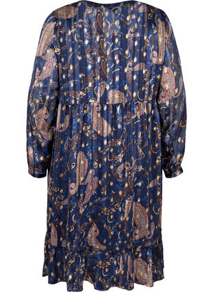 Langermet kjole med mønster og A-form, Paisley Foil, Packshot image number 1