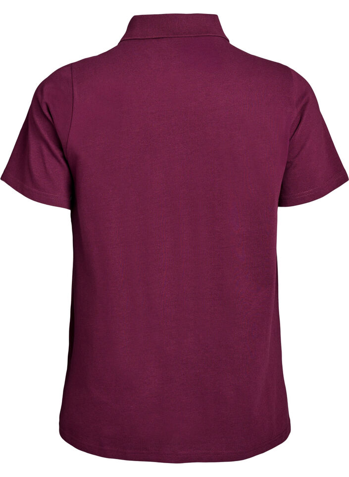 FLASH - Poloskjorte med korte ermer, R&oslash;d, Packshot image number 1