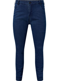 Ekstra slim Sanna jeans med normal høyde på livet