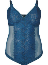 Bodystocking med blonder og mesh, Reflecting Pond