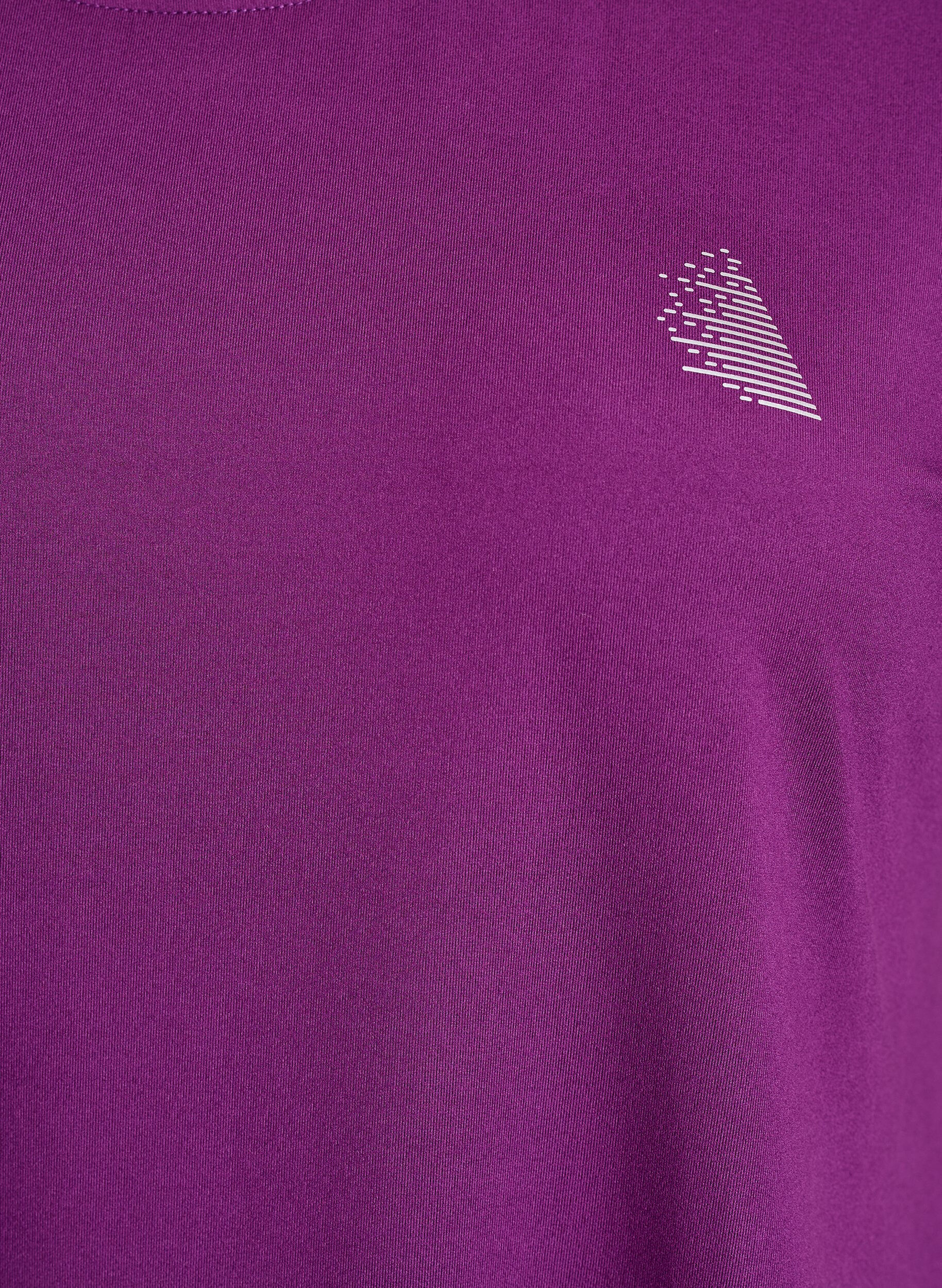 ZizziLang trengings T-skjorte, Lilla, Packshot image number 2