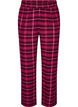 Rutete bomulls pyjamasbukser, R&oslash;d, Packshot image number 0