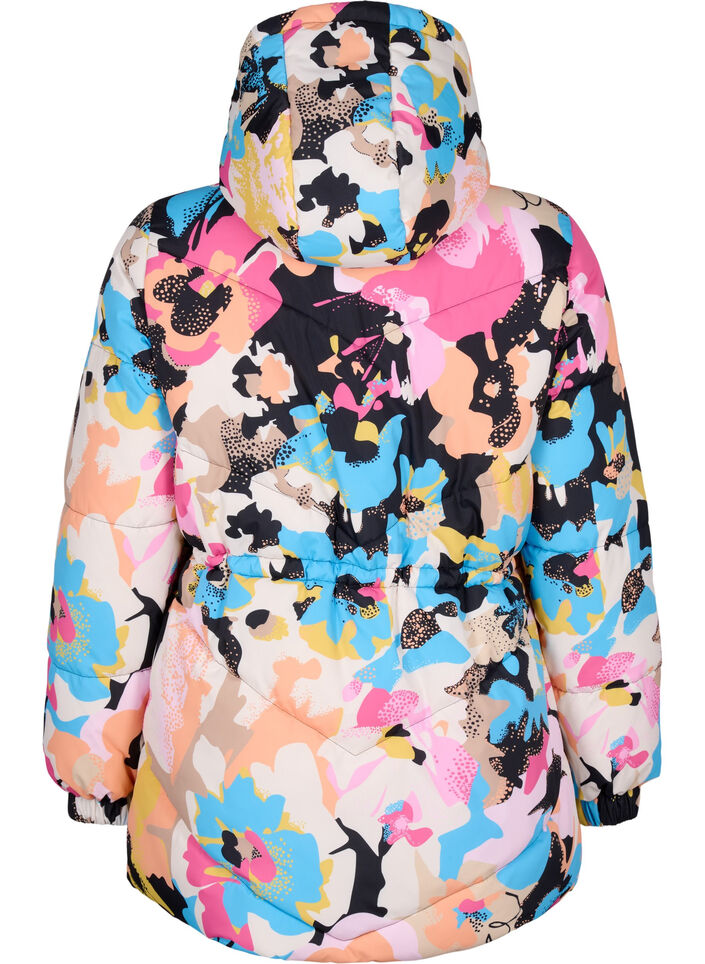 Fargerik jakke med hette, Multi Color, Packshot image number 1