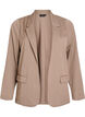 Åpen blazer med lommer, Brun, Packshot image number 0