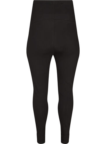 Leggings til gravide i bomull, Black, Packshot image number 1