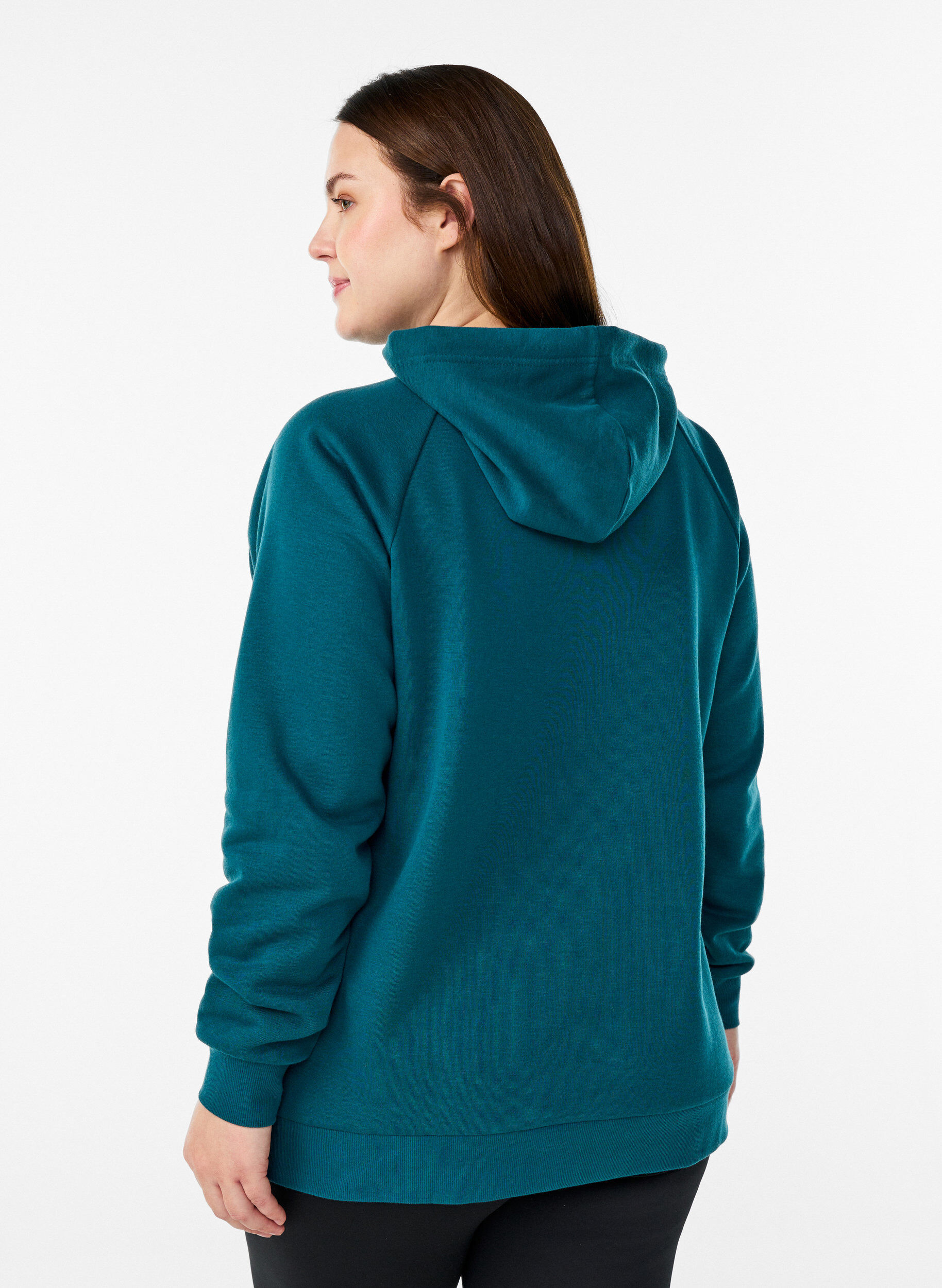 ZizziHettegenser med brodert motiv foran, Gr&oslash;nn, Model image number 2