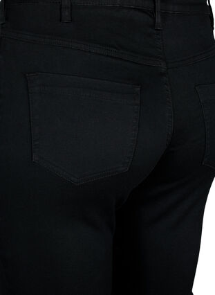 Zizzi Slim fit Emily jeans med normal midje, Svart, Packshot image number 3
