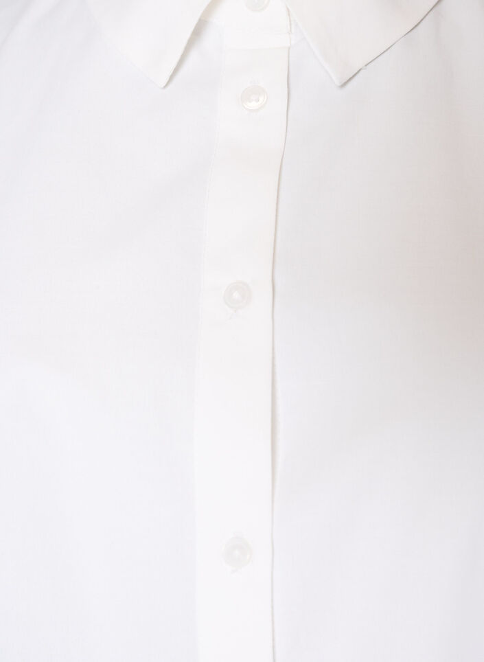 Loose skjorte med bred blondekant, Hvit, Packshot image number 2
