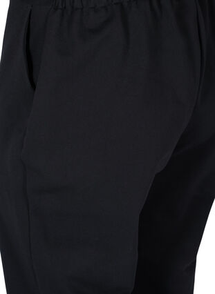 Bukser med vidde og lommer, Black, Packshot image number 3