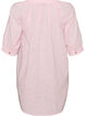 Bomullstunika med V-hals, Rosa, Packshot image number 1
