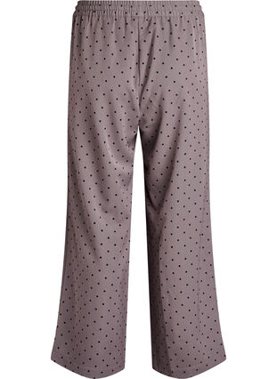 Zizzi Bukser med vide ben og høy midje, Grå, Packshot image number 1